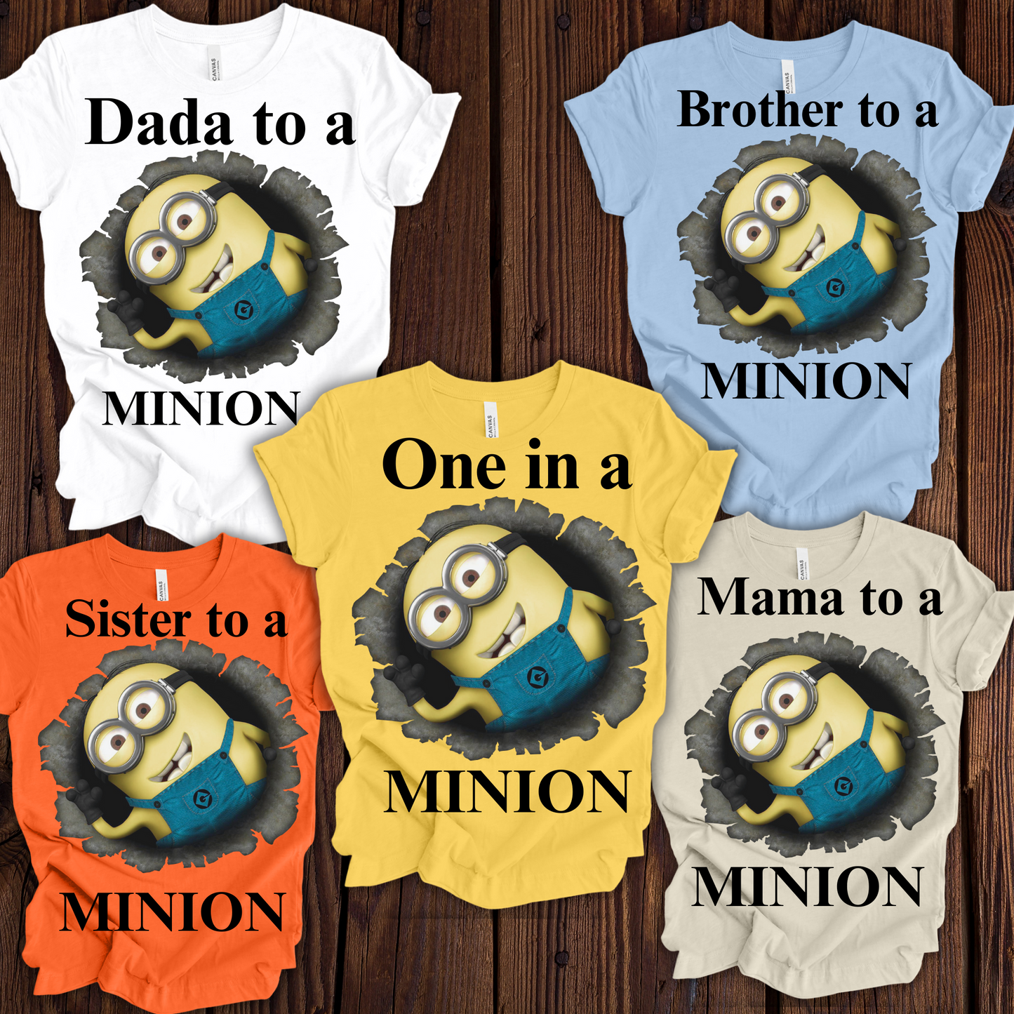 One in a Minion Birthday T-Shirt | Matching Family Minion Shirts | Siblings, Kid Party Outfit | Cute Minion Birthday T-Shirt